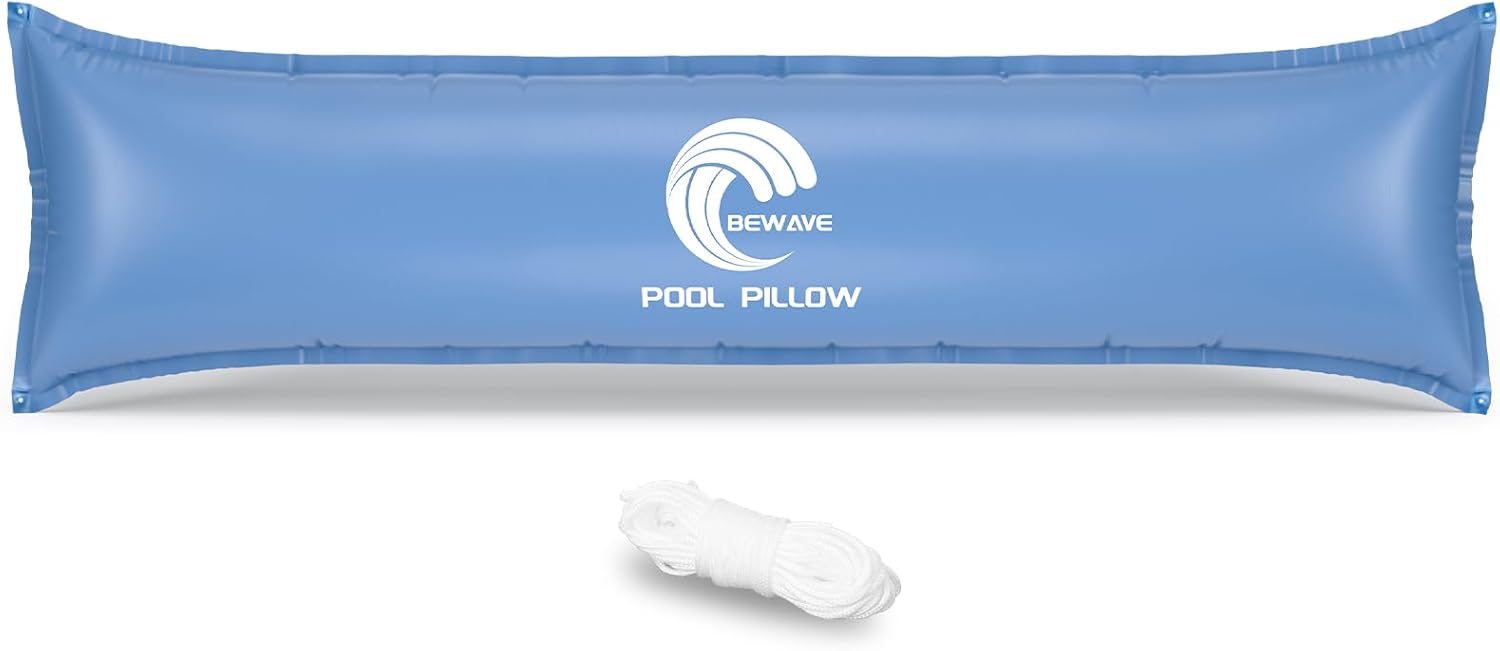 BEWAVE Pool Pillow, Winterizing Air Pillow for Above Ground Winter Swimming Pool Covers, 4 x 15 Ft