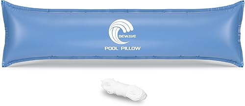 Miniatura 9 de BEWAVE Almohadas de piscina para piscina sobre el suelo, 4 x 8 pies, ultra gruesas y resistentes al frío, almohada de aire de piscina para el