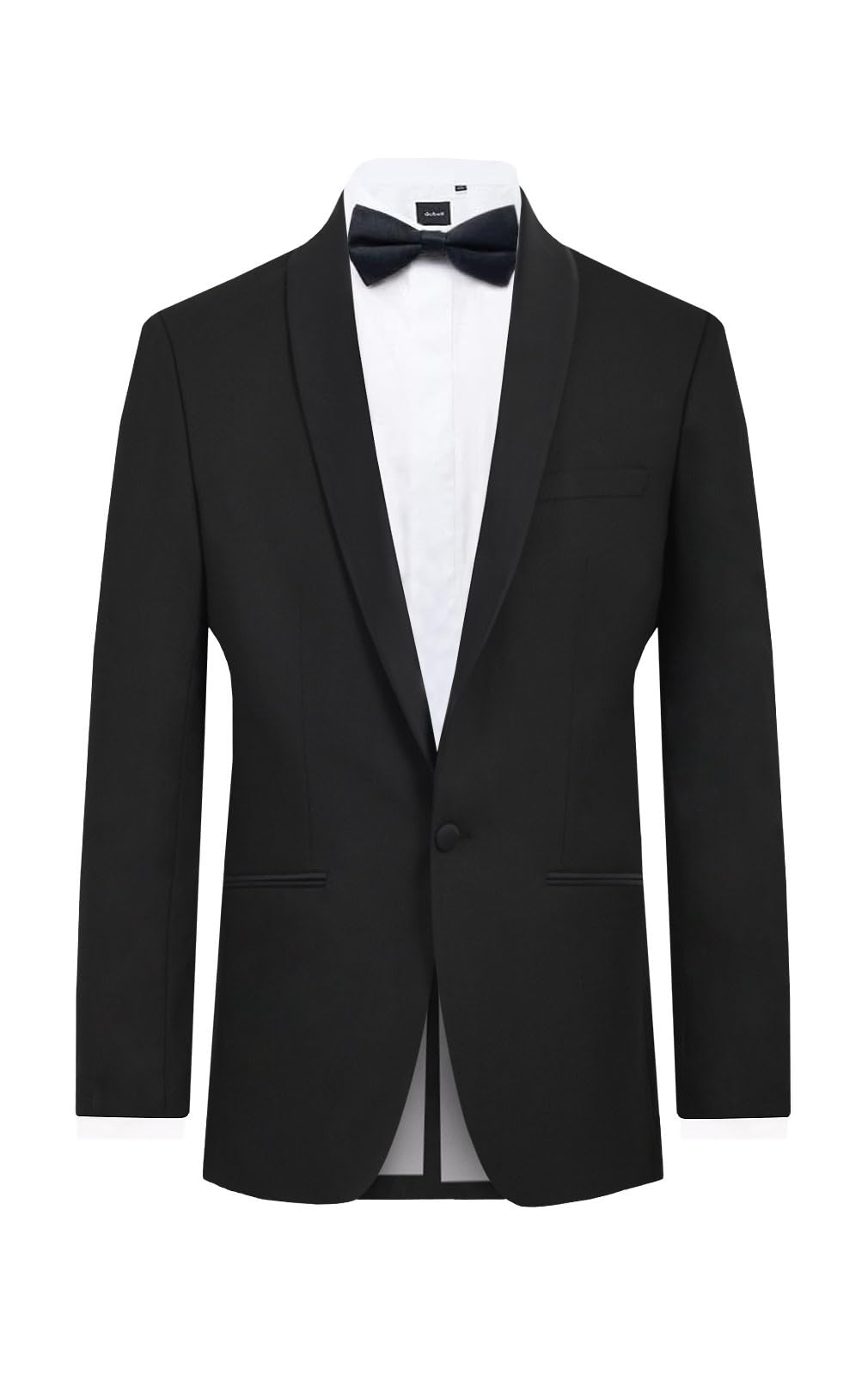 Dobell Mens Black Tuxedo Dinner Jacket Slim Fit Satin Shawl Lapel-38L