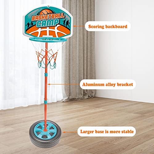 Suporte de cesta de basquete infantil | Cesta de Basquetebol Altura Ajustável Portátil para Crianças