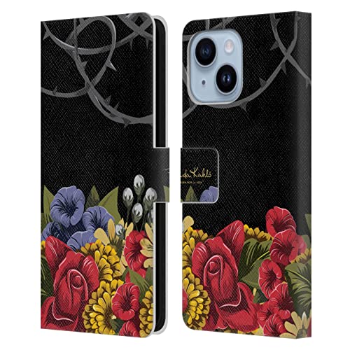 Coque portefeuille iPhone 14 Plus Frida Kahlo pour ranger cartes et protéger l'écran