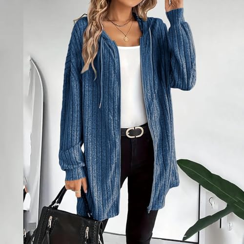 Cardigan Sweaters for Women Lightweight Open Front Thin Long Cardigans Long Sleeve Hooded Knit Sweater Fall Outfits2