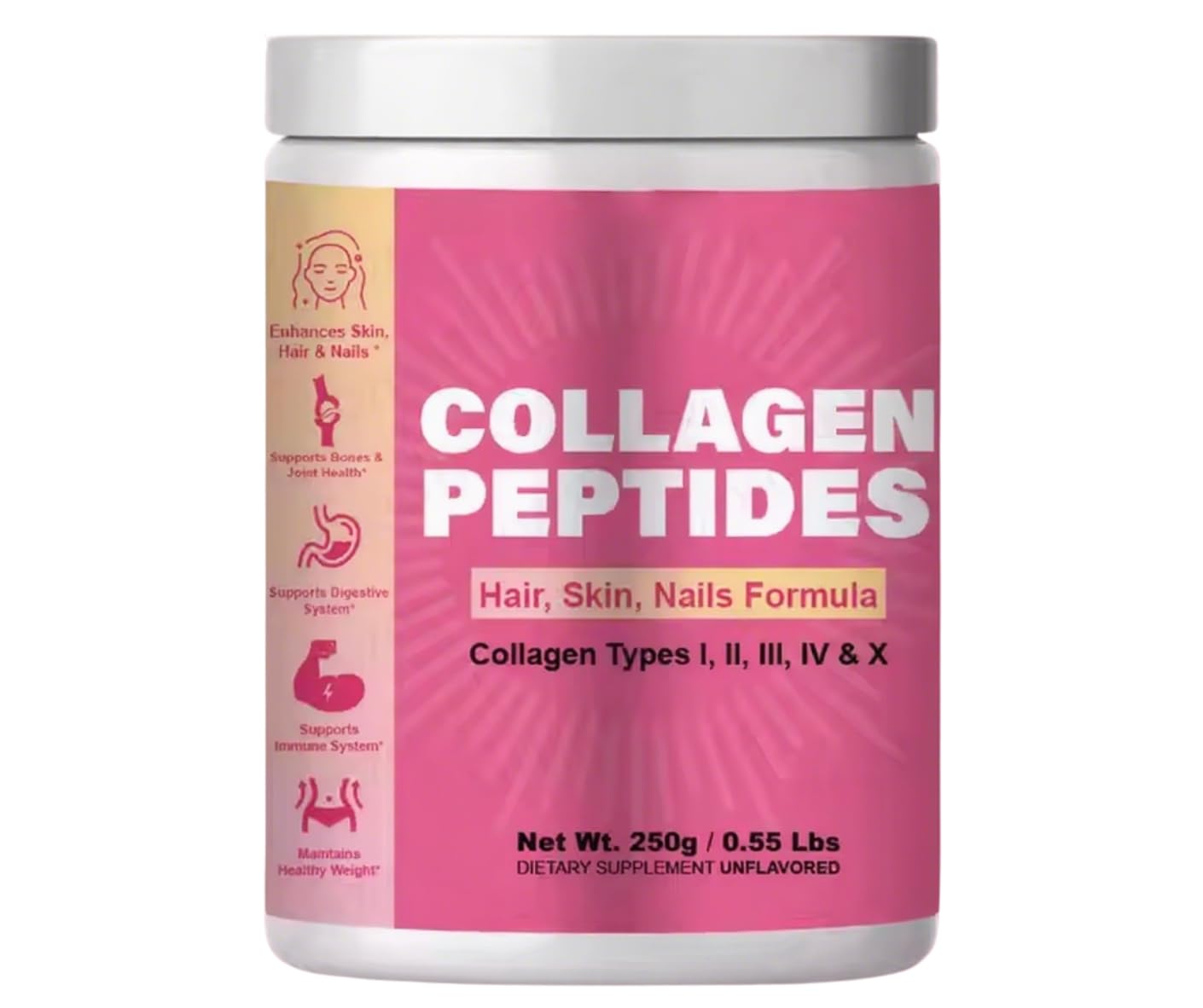Okian Collagen Peptide Powder for Skin Hair and Joint Support