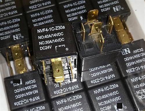 Relais NVF4-1C-Z30A 24VDC à 5 broches pour circuit automobile 40A