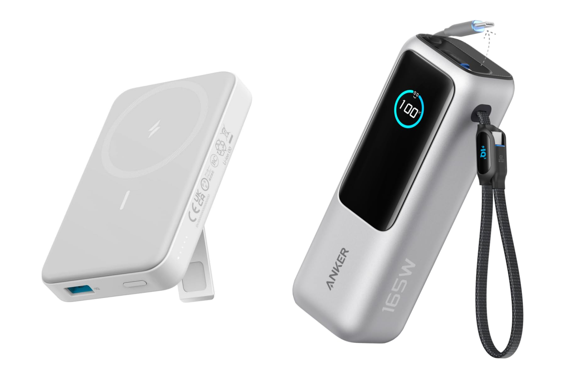 Anker 10 000mAh Magnetic Battery with Stand 20W USB-C Magsafe-Compatible with iPhone 15 14 13 12 Series Zolo