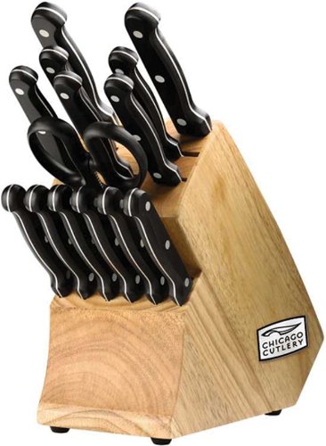 Chicago Cutlery Essentials Stainless Steel Knife Block Set (15 Piece)