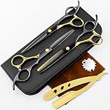 Professional Hair Cutting Scissors Set Stainless Steel Barber Hairdressing Cutting Shears Kits Thinn