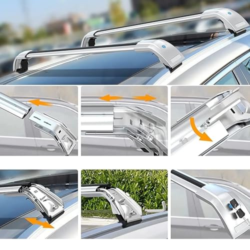 Barres de toit transversales Benz GLA 250 rail de toit verrouillable - 4