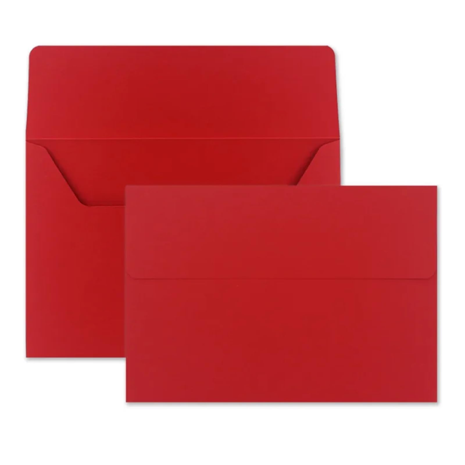 Busta Kraft Busta di Carta Busta Spessa Buste Classiche Inviti Biglietto d'invito Aziendale Lettera Carta Speciale Busta Cancelleria for Matrimoni(Red)
