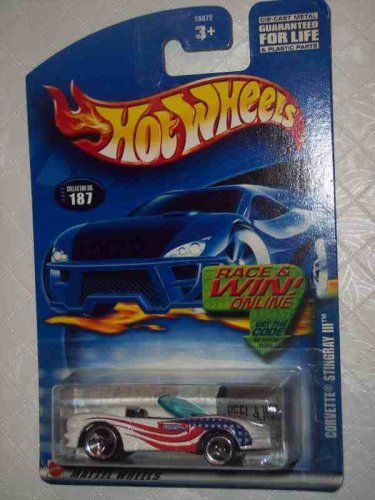 Hot Wheels2002-187 Corvette Stingray 3 Collectible Collector Car Mattel 1:64 Scale