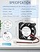 AmRunJe 40mm x 10mm Brushless Cooling Fan DC 12V 2pin 6500RPM High Speed Fan for 3D Printer Computer case PC PS5 Amplifier 4PCS
