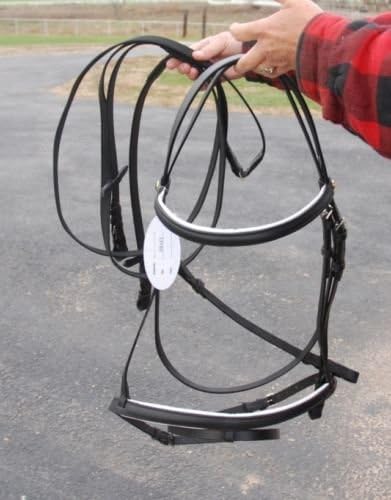 Draft Horse Black English Bridle and Reins