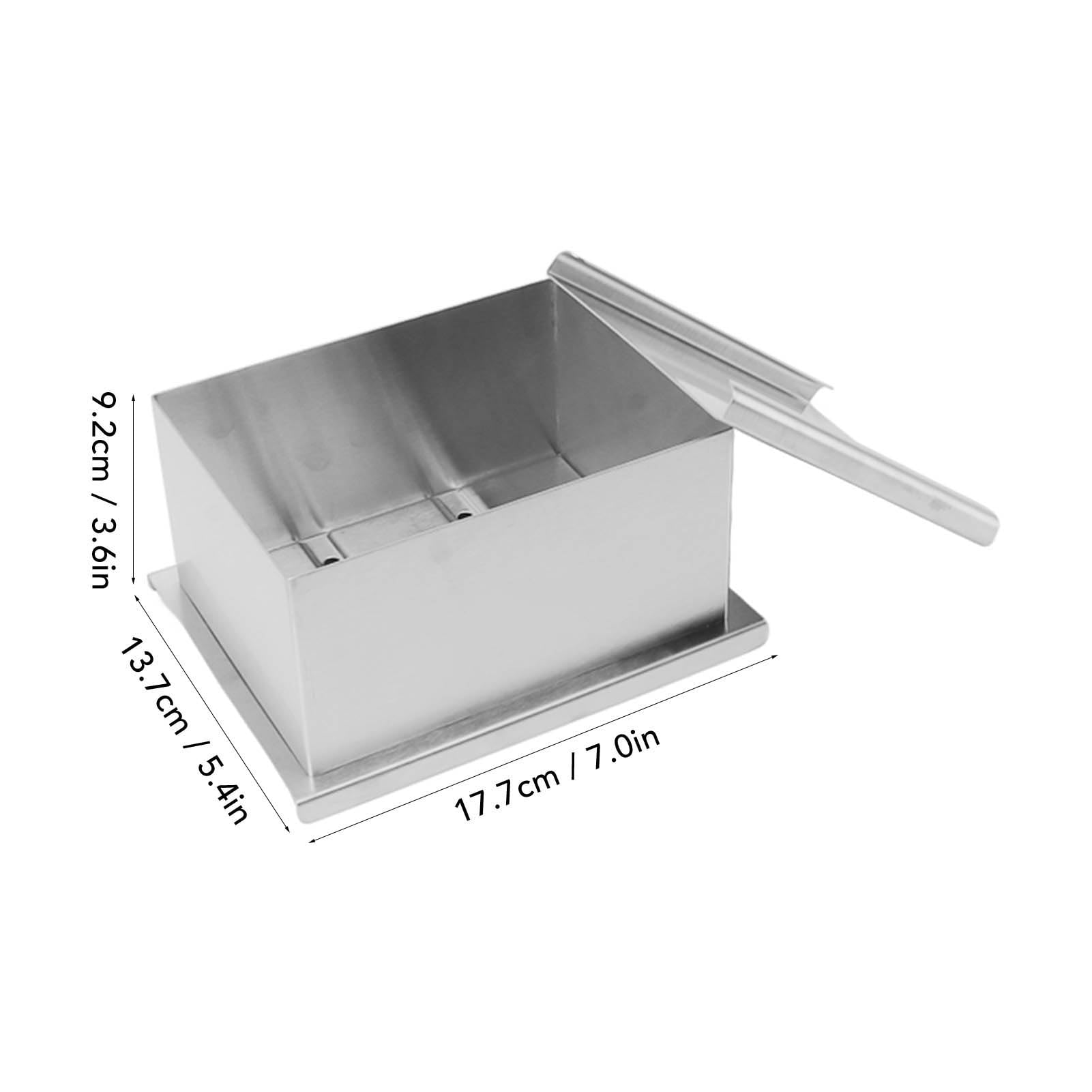 NDNCZDHC Stainless Steel Tofu Press with Drip Tray for Homemade Tofu, Cheese Press for Cheese Making, Paneer Maker Dishwasher Safe (L)