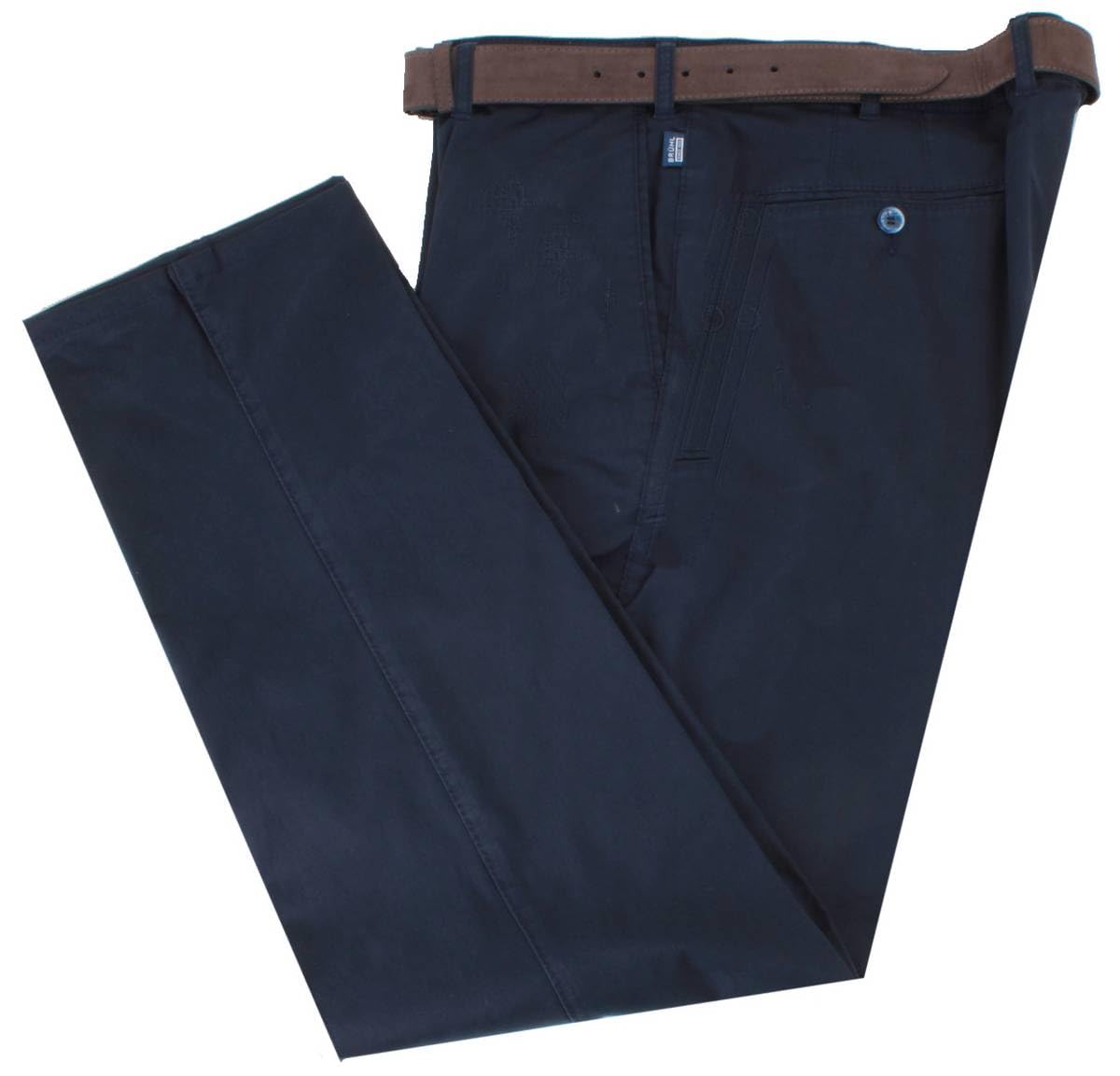 Bruhl Men's Marine Navy Parma B Mover High Stretch Chinos - W44 L32