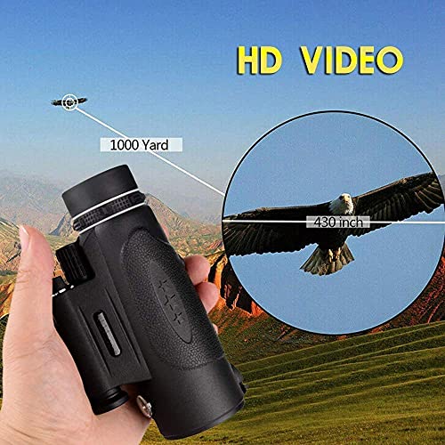 Telescopio monocular 12x42 compacto portátil con trípode miniatura 4