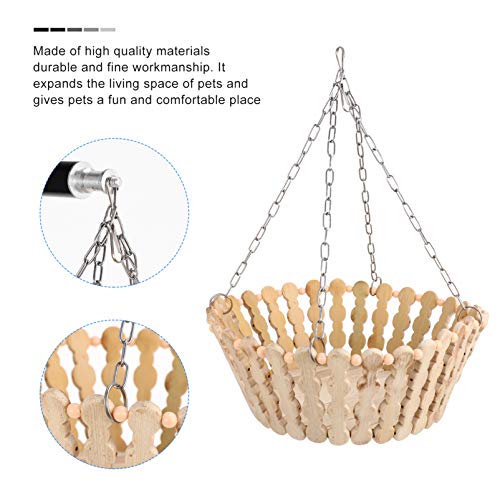 POPETPOP Hamster Rede Porquinho-Da-Índia Bambu Balanço Cama Pendurada Cama Cesta de Dormir Cool Esco