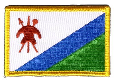 Aufnäher Patch Flagge Lesotho - 8 x 6 cm