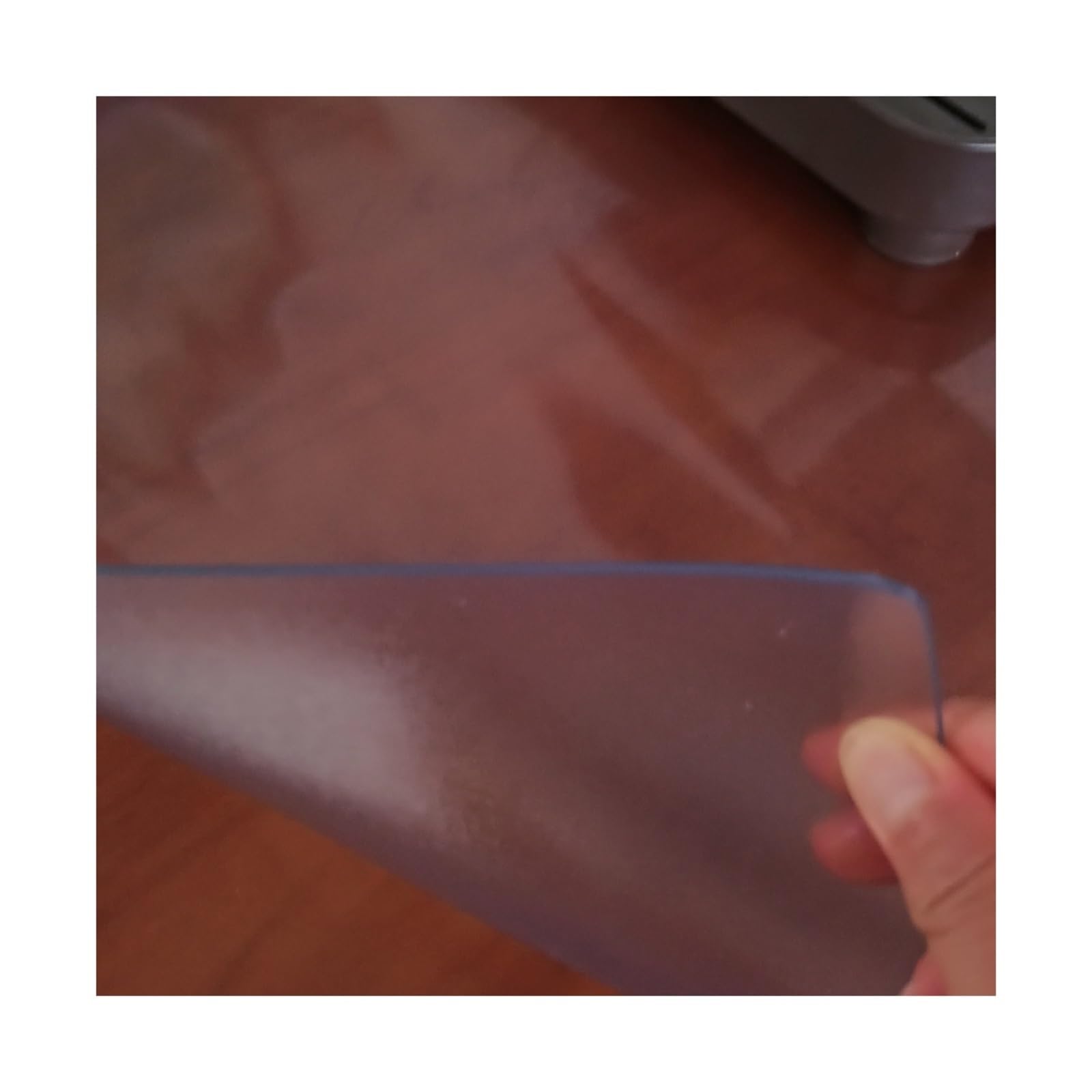 Copri Scrivania Trasparente Protettore Rettangolare Copri Tovaglia In Plastica Trasparente Copri Tovaglia Tovaglia Impermeabile per Tavolino/comodino/tavolino(Frosted,60x60cm/23.6x23.6in)