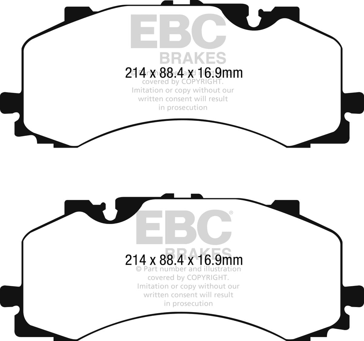 DP62279 EBC Klocki hamulcowe GREENSTUFF Brakes do Audi Q7 4M Q8 SQ7 4M Volkswa