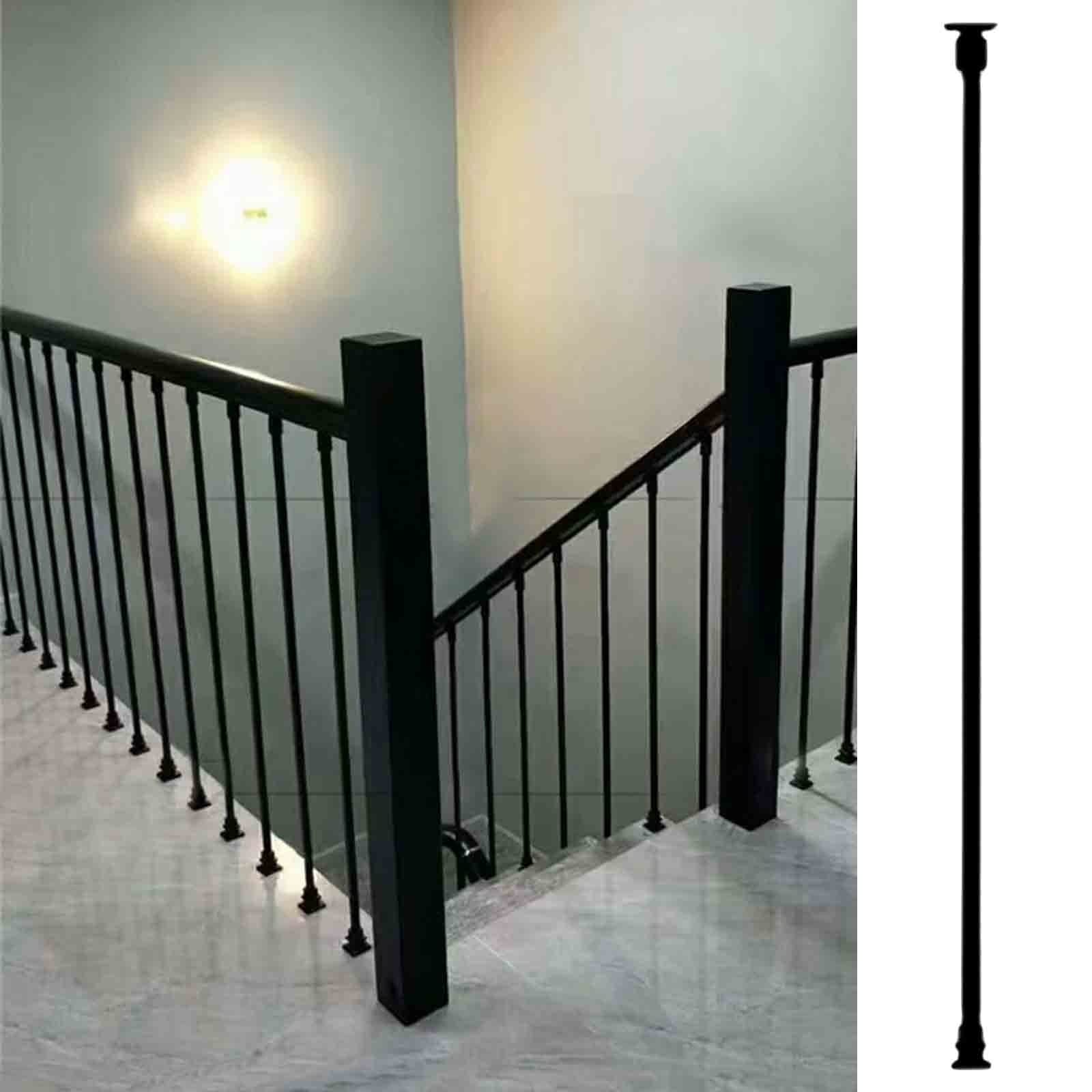 Balaustres de hierro para escaleras con balaustres metálicos de 150cm para reformas de hogar