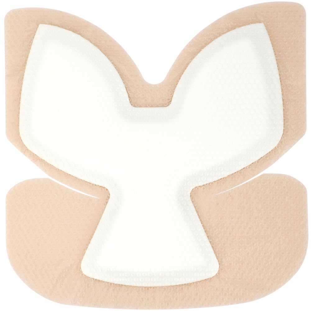 Silicone Heel Bordered Foam Dressing Waterproof Absorbent Wounds Bandages Pressure Sore Adhesive Border Protector for Cracked Heels/Ankle/Elbow