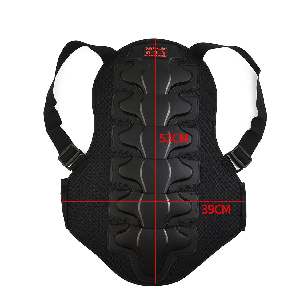 Protector de espalda de motocicleta para deportes de conducción con diseño antigolpes y protección de cintura ajustable