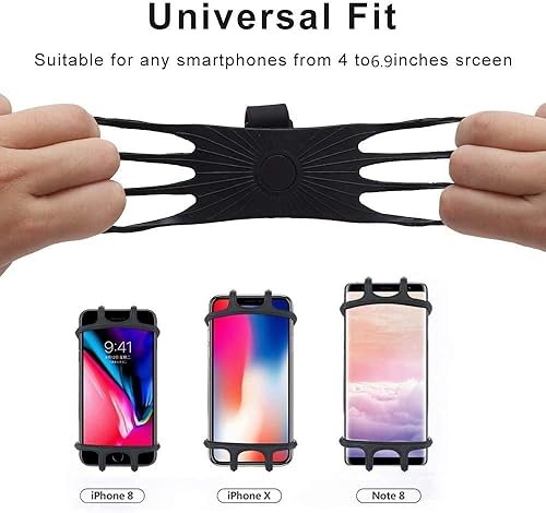 Miniatura 5 de Soporte de teléfono para bicicleta, rotación de 360, soporte de teléfono de silicona para Samsung Galaxy S24 Ultra S24 Plus S23 FE S22 Ultra S21 A15