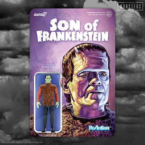 Super7 Universal Monsters Son Of Frankenstein The Monster 3.75 In Reaction Figure #TOP4
