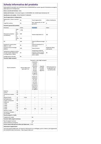 Réfrigérateur | Pose libre | Combiné | Volume total (litres) : 262 litr BEKO - RCSA270K40WN