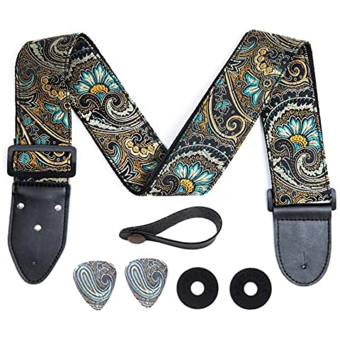 Colored Guitar Strap Parent, Indian Nights, Adjustable Cover