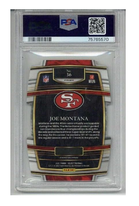 Amazon.com: 2021 PANINI SELECT DIE CUT ZEBRA PRIZM #36 JOE MONTANA