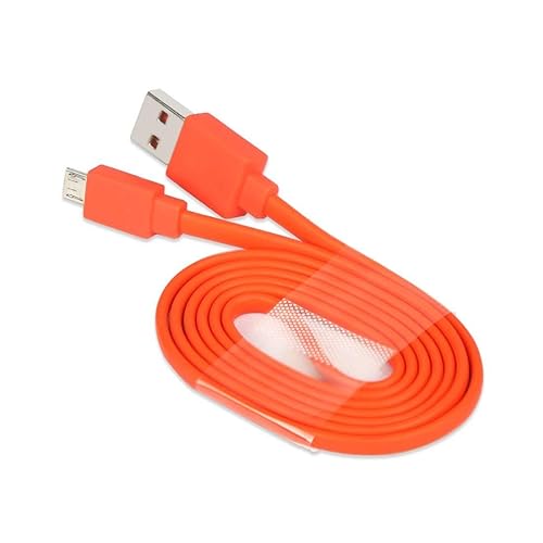 Cable Micro USB de repuesto de carga plana compatible con JBL Charge 2 3, Flip 2 3 4, Pulse 2 Go, Clip Plus, Micro II, Trip, Charge 2 Plus Altavoces