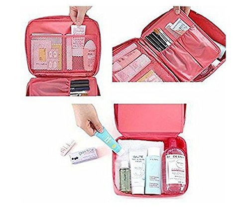 Image of Styleys Nylon & Polyester Toiletry Bag (Peach S1028)