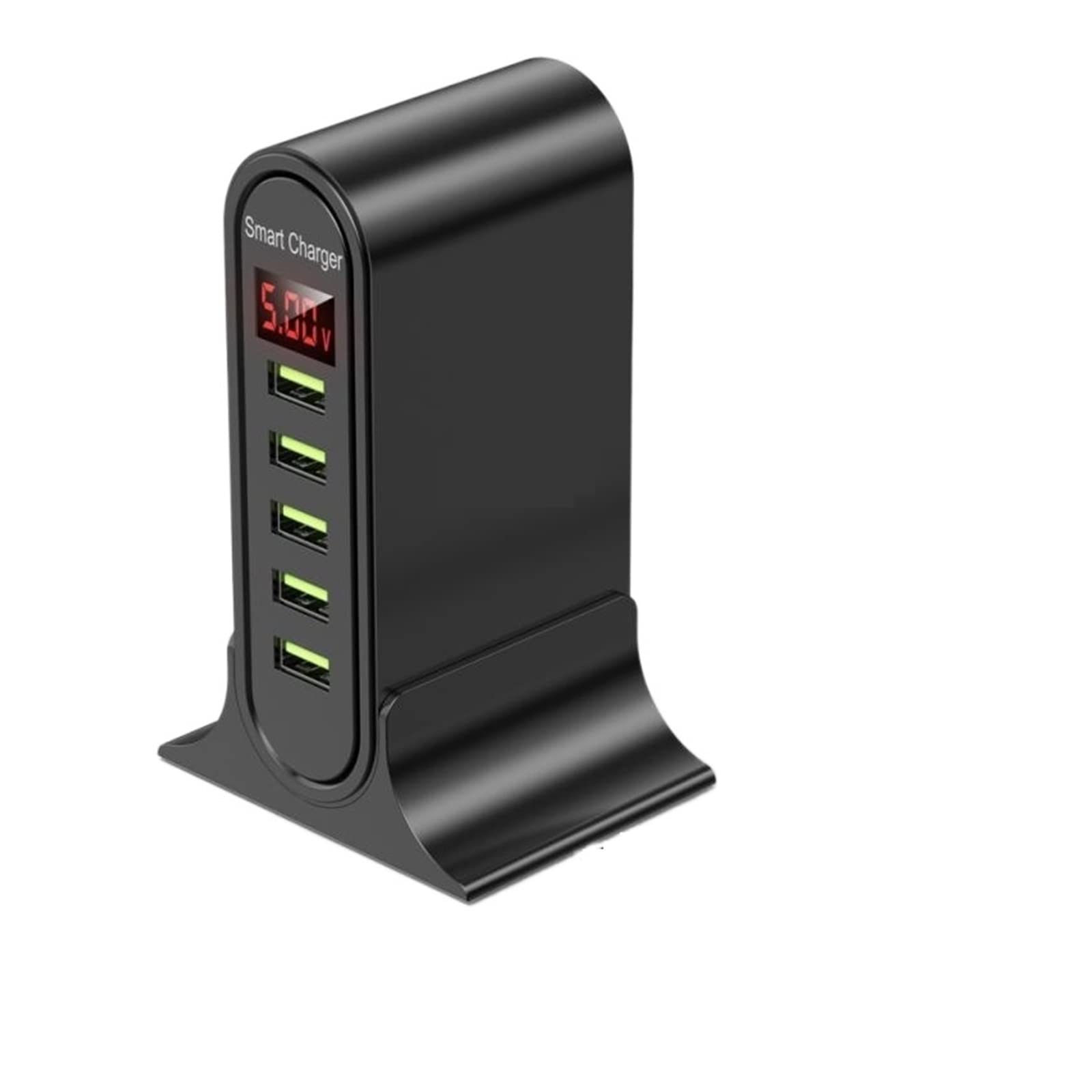 Caricatore USB, 5 porte con display a LED Stazione di ricarica multi USB Stazione di ricarica for caricabatterie da tavolo for telefono universale Risparmio Di Spazio (Color : B, Size : 1)