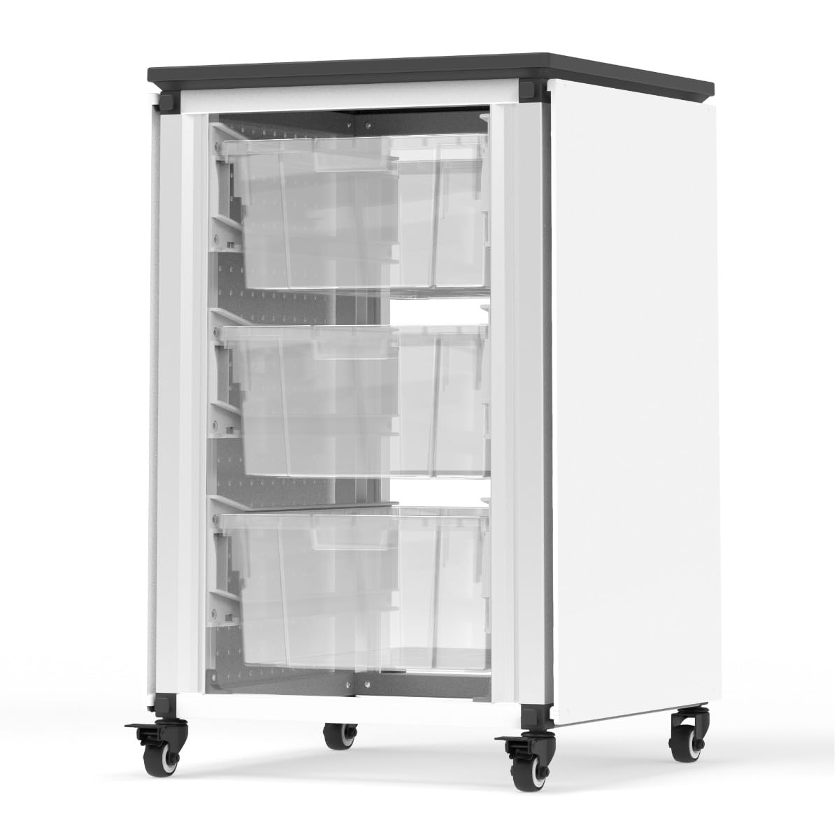 FSE 373-MBS-STR-11-3L Modular Classroom Storage Cabinet - Single Module with 3 Large Bins