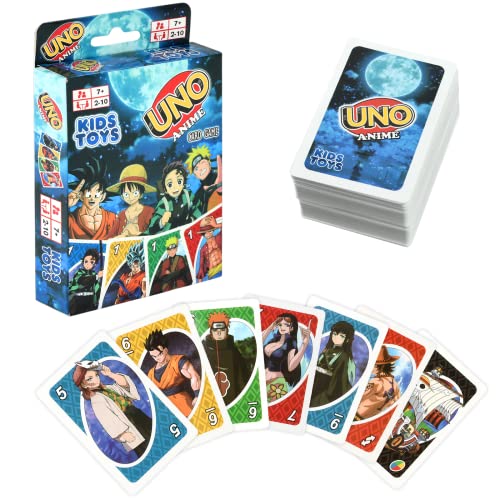 Juegos de Cartas Anime One Piece/Naruto/Dragon Ball/Demon Slayer Juego de Cartas para Adultos Niños...