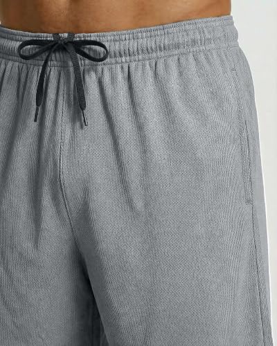 Image of Real Essentials 5 Pack: Men's 9 inch Mesh Shorts - Athletic Gym, Workout, Basketball, Running, Casual Lounge Activewear Pockets