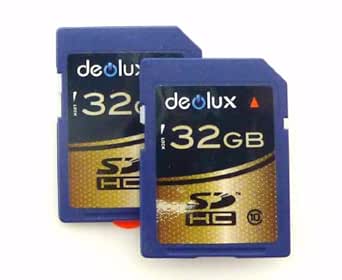 Amazon.com: Trade Twin Pack 2 x 32GB Memory Card class 10 SD SDHC class ...