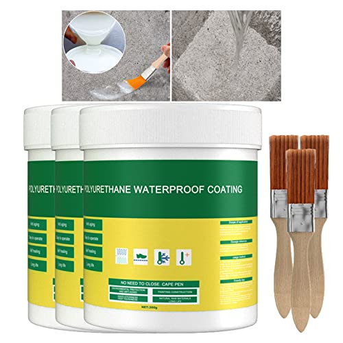 Image of XIRUJNFD Waterproof Insulating Sealant, Invisible Waterproof Anti-Leakage Agent, Waterproof Sealant, Repair Leaks Anywhere in Seconds (300g,3Pc)