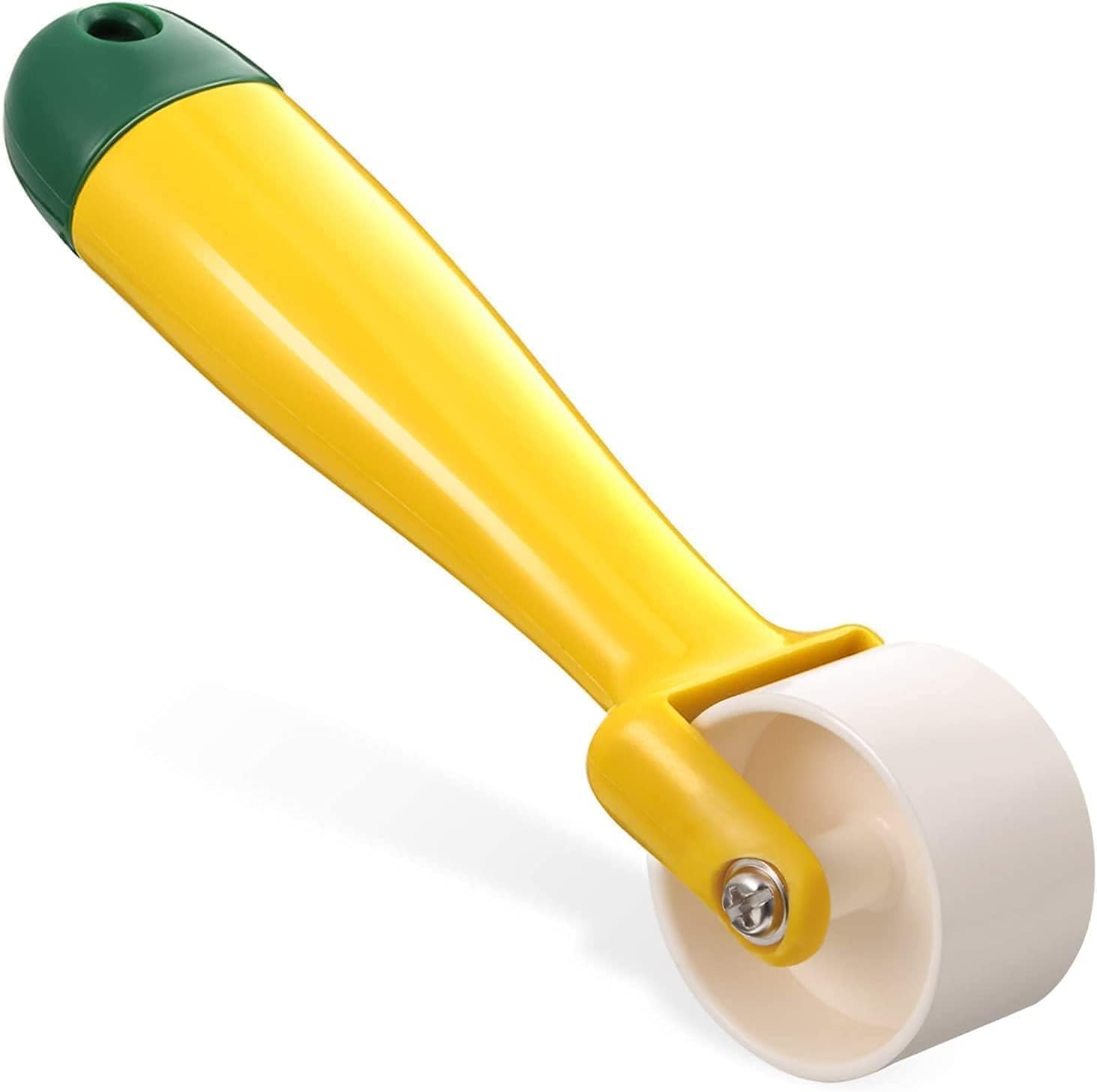 Yellow Quiltings Seam Roller Quiltings Roller Roll and Press Sewings Roller Tool with Easy to Grip Handle for Quilting, Sewing, Wallpaper, Home Decoration Attractive Design Sewing Tools (15 X 2.3 cm)