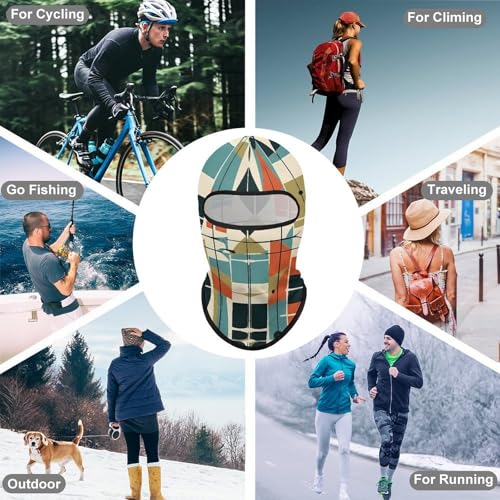 Balaclava para hombre, máscara para esquí y ciclismo, cubreboca moderno de invierno para uso multifuncional miniatura 6