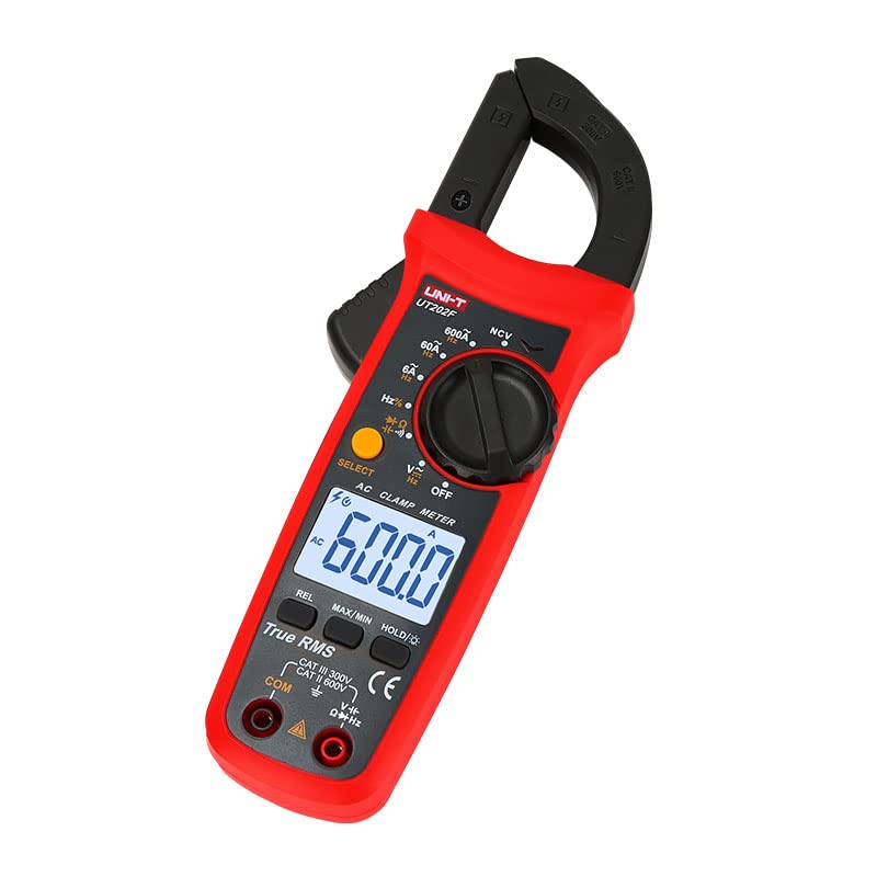 Image of UNI-T Uni-Trend Multimeter clamp Meter UT201R /UT202R /UT203R /UT204R /UT202F AC /DC 400 /600A Digital Ammeter clamp Meter DC AC for Measuring Ammeter Voltmeter Ohm Tester(UT202F)