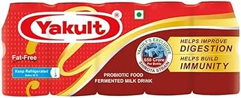 Amazon.com: Yakult Probiotic Health Drink Bottle, 65 ml, Pack of 5