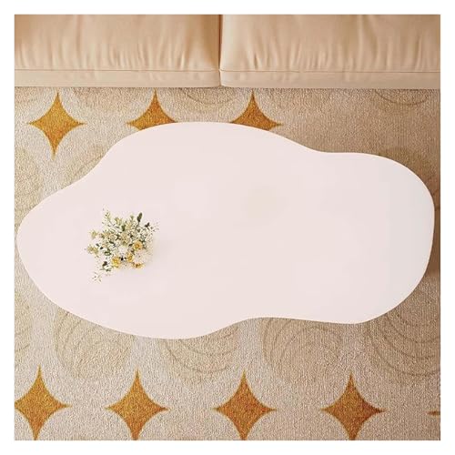 Petite table basse avec étagère double rangement bois salon rectangulaire - 5