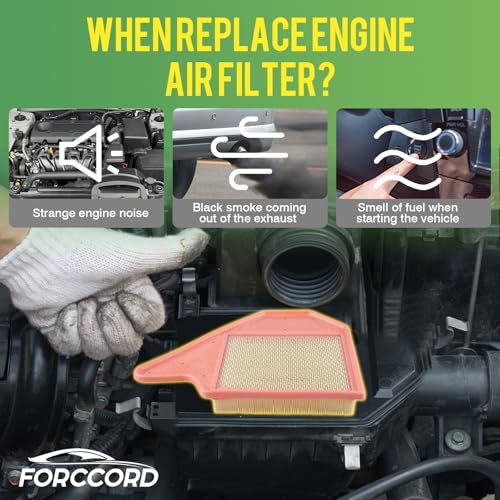 Image of 2-Pack Engine Air Filters for Town & Country 2011-16, Grand Caravan 2011-20 | RAM (3.6L) 2012-15; Volkswagen 2011-14 (3.6L) Replace#CA11050, Engine Filter Replacement Car Accessories
