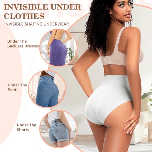 Image of Werena Women Tummy Control Shapewear Panties Shaping Underwear High Waist Body Shaper