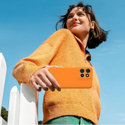 Image of DIZORO Microfiber Candy Case Compatible for Motorola Edge 50 5g Smooth Touch Cushion Liquid Soft Silicone Gel Rubber Phone Cases Non-Slip Full Body Protective Shockproof Back Cover (NEw Coral)