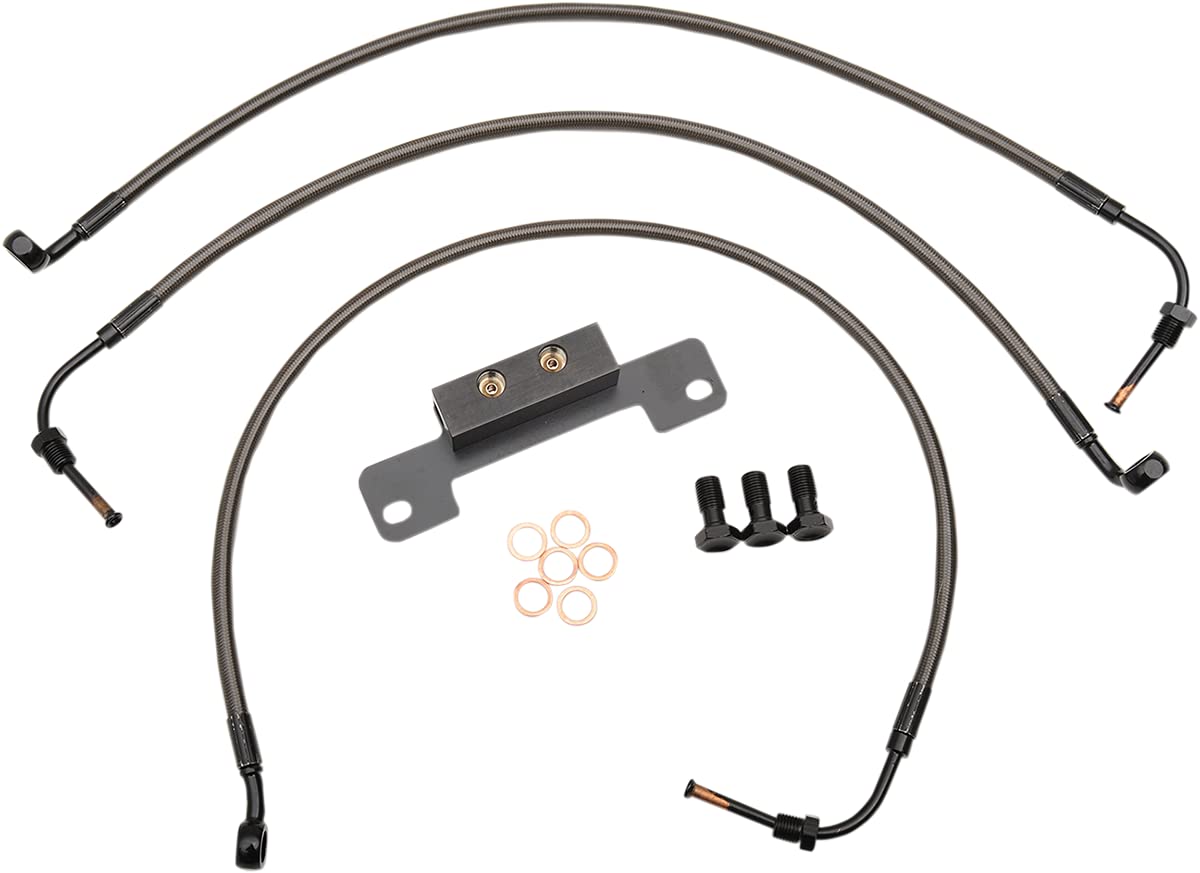 LA CHOPPERS LA-8011B16M Complete Handle Bar Cable/Brake Line Kit/Component Brakeline