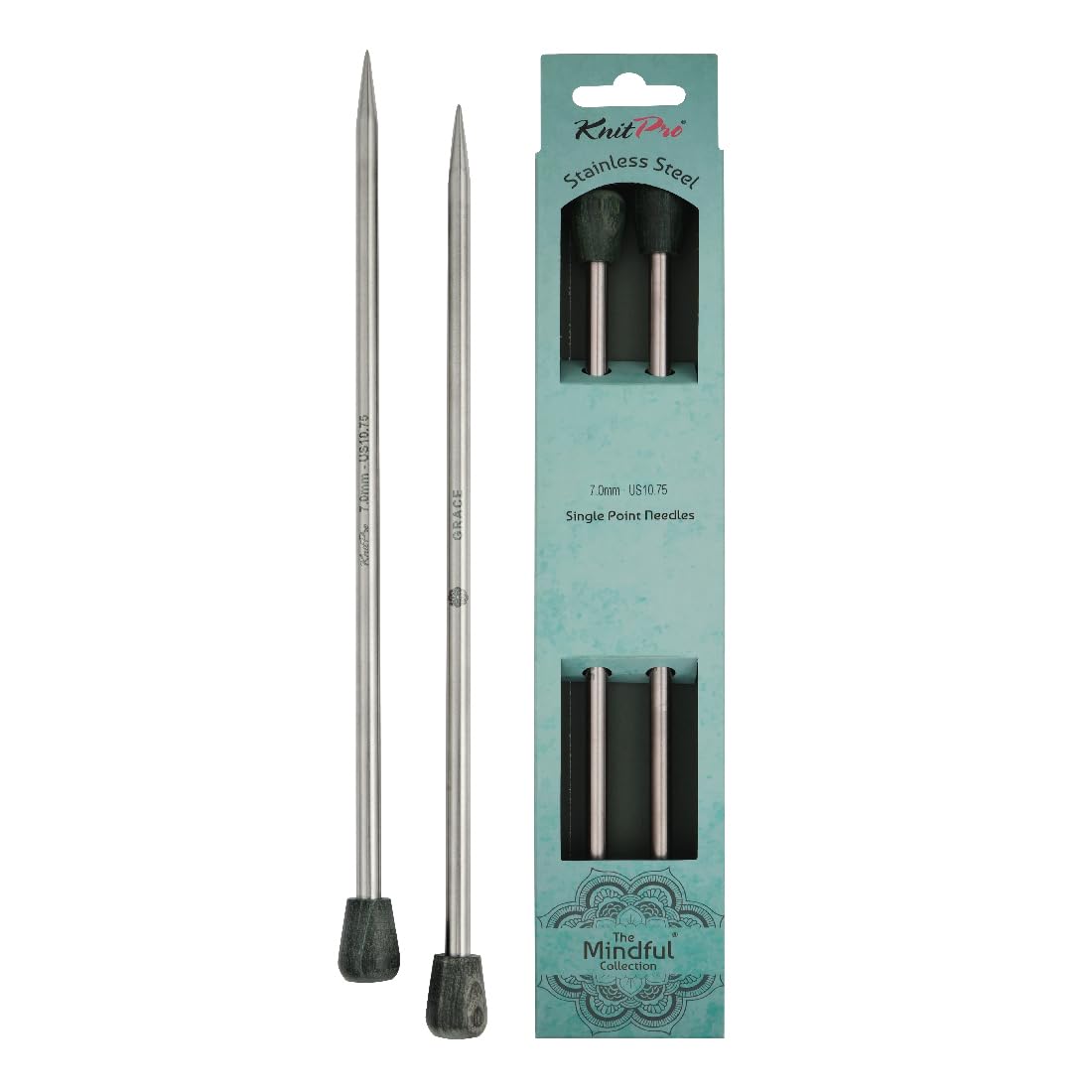 KnitPro The Mindful Collection Single Pointed Needles 14" (35cm) | Size 7mm