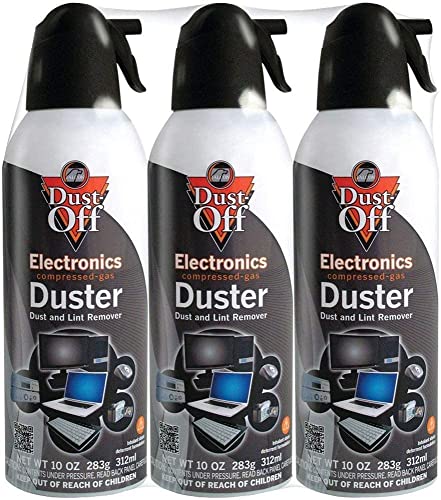 Dust-Off Disposable Compressed Gas Duster 10 oz Can - 3 Pack